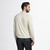 Blonde fawn “Raising Ruffle” zipped polo shirt