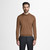 Coffee "Lion Piquet" half-mock neck sweater
