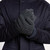 Charcoal solid color gloves