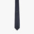 Charcoal “Square” tie, geometric weave, 7 cm