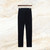 Dark navy solid corduroy trousers