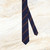 Dark navy striped tie, 7 cm