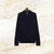 Dark navy  “Lion Piquet” zipped polo shirt