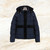 Dark navy “Coupled” down jacket removable hood