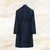 Night forest blue "Quench" trench coat