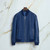 Light periwinkle blue “Tobias” blouson jacket