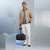 Pale caramel “ZILLI Letters” bomber jacket