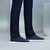 Navy blue “Piping Fabric” slip-on sneakers