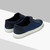 Navy blue “Piping Fabric” slip-on sneakers