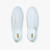 White “Piping Micro Woven” slip-on sneakers