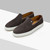 Charcoal grey “Stitching Doll” loafers