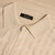 Sand beige “Matrix Vanisé” zipped polo shirt