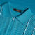 Blue teal “Bridge” zipped polo shirt