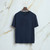 Dark navy blue “ZILLI Half & Half” t-shirt