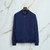 Light navy blue “Solid Color” bomber jacket