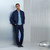 Light navy blue “Solid Color” bomber jacket