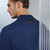 Light navy blue “Solid Color” bomber jacket