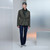Dark sage “Timan” parka with belt 