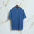 Light periwinkle blue “Twilight” zipped polo shirt