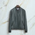 Dark sage green “Rond Intemporel” blouson jacket