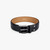 Black "Drop" buckle belt, 40 mm