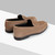 Brown “Piping” moccasins