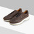 Dark brown “Rutenio Metal Match” running sneakers