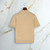 Sand “Linen Waves” zipped polo shirt