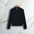 Black “Lion Piquet” zipped polo shirt