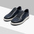Dark navy “Quilted Check” sneakers
