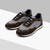 Dark Brown "Rutenio Metal Match Piping" running sneakers