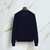 Dark Navy “Bicolor” buttoned cardigan