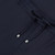 Blue trousers, slim fit jogging style, "ZILLI Poem" plaque