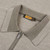Beige zipped polo shirt, long sleeves