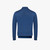 Deep-sea blue polo shirt, "Vanisé Express" jacquard weave, crocodile detail