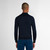 Navy zipped polo shirt, "Micro Griffon" embroidery