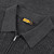 Charcoal grey zipped cardigan, "Braid Stitch" jacquard weave