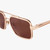 Gold and black OMAR sunglasses, peach lenses