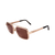 Gold and black OMAR sunglasses, peach lenses