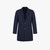 Navy and blue reversible coat