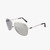 Silver and black OPHELIO sunglasses, silver mirror lenses