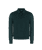 Pine green polo shirt, "Micro Lozenges" jacquard weave, crocodile detail