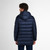 Long padded coat, removable hood