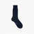 Navy mid-calf socks in wool and cashmere