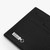 Black grained calfskin CC7 credit card holder