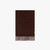 Brown and black Oniro fringed scarf, "Griffon Losanges" pattern