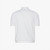 White zipped polo shirt, "Zig Zag" jacquard weave White zipped polo shirt, "Zig Zag" jacquard weave