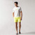 White T-shirt with "ZILLI Treble" embroidery in grey and yellow colours