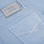Sky-blue stretch cotton Bermuda shorts, slim fit