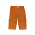 Orange cargo Bermuda shorts in linen and silk